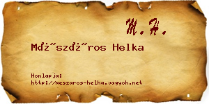 Mészáros Helka névjegykártya