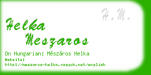 helka meszaros business card