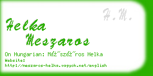 helka meszaros business card